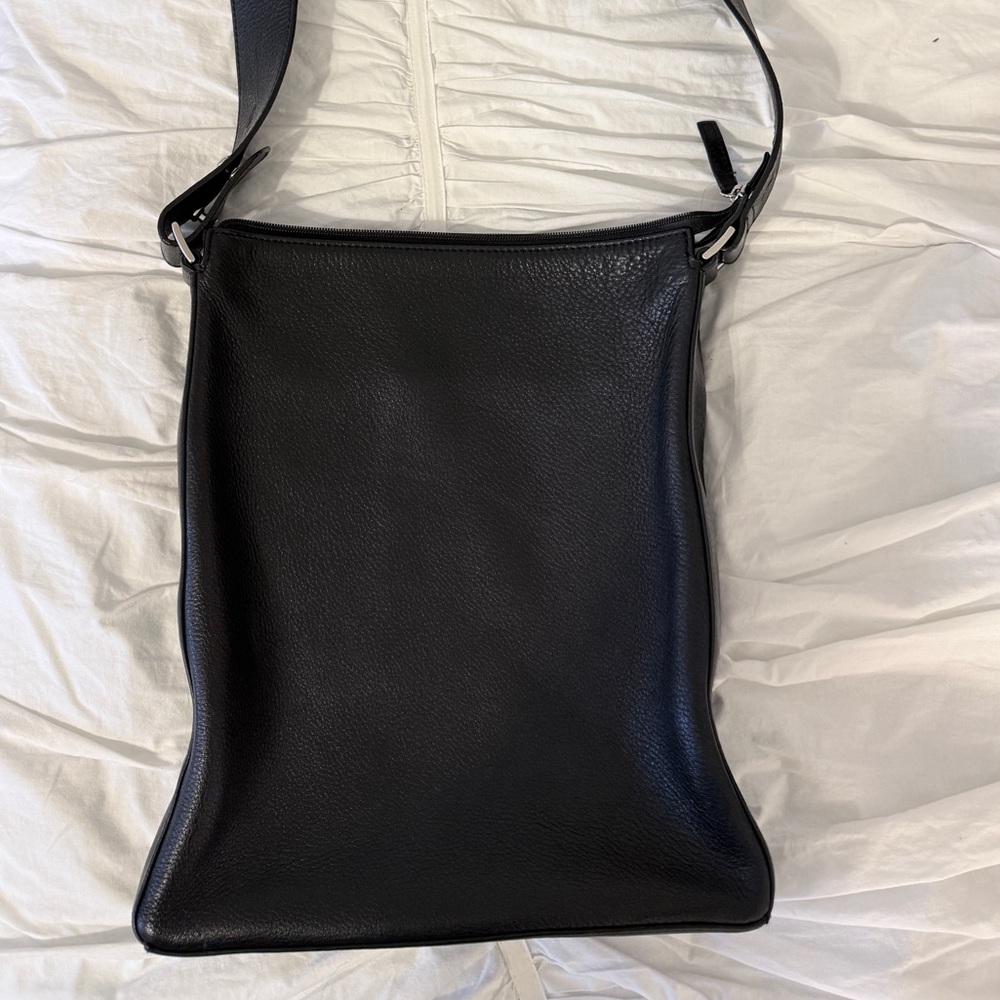 Danier Black Leather Crossbody Bag